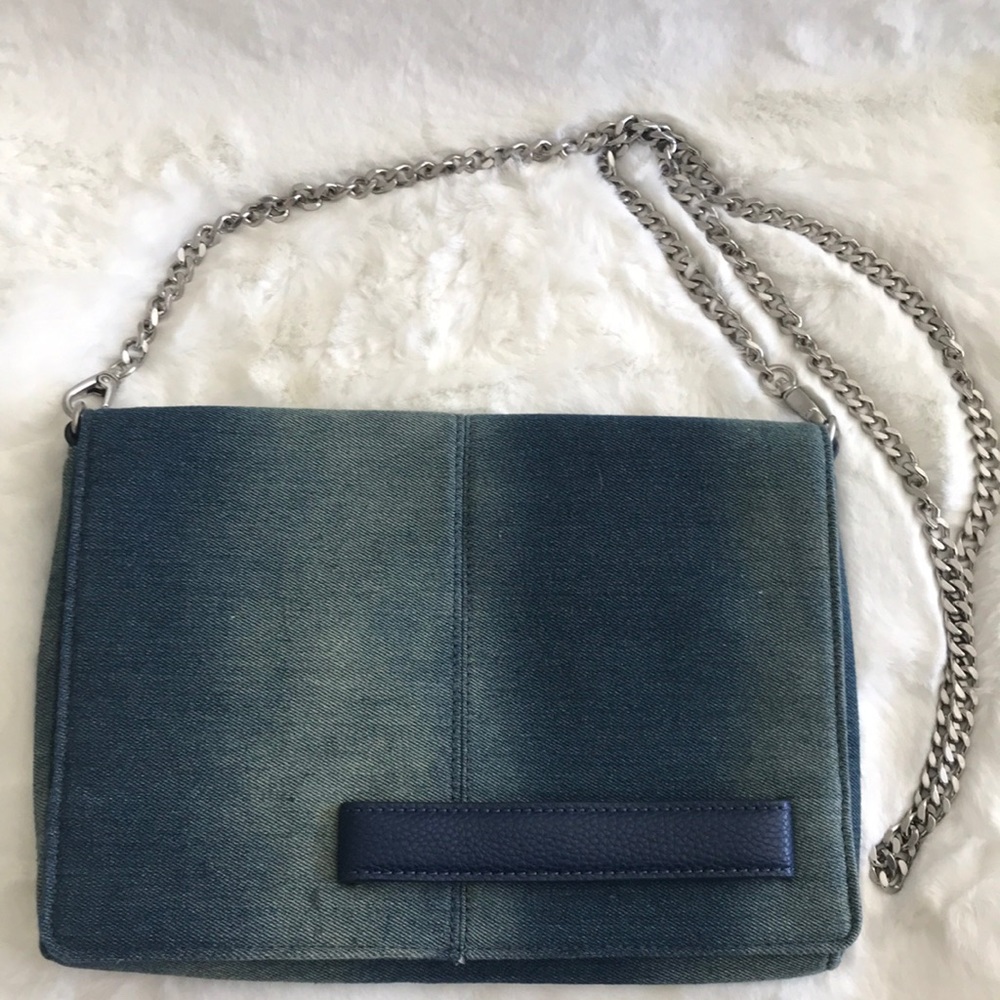 Blue Denim Steven cross body purse
